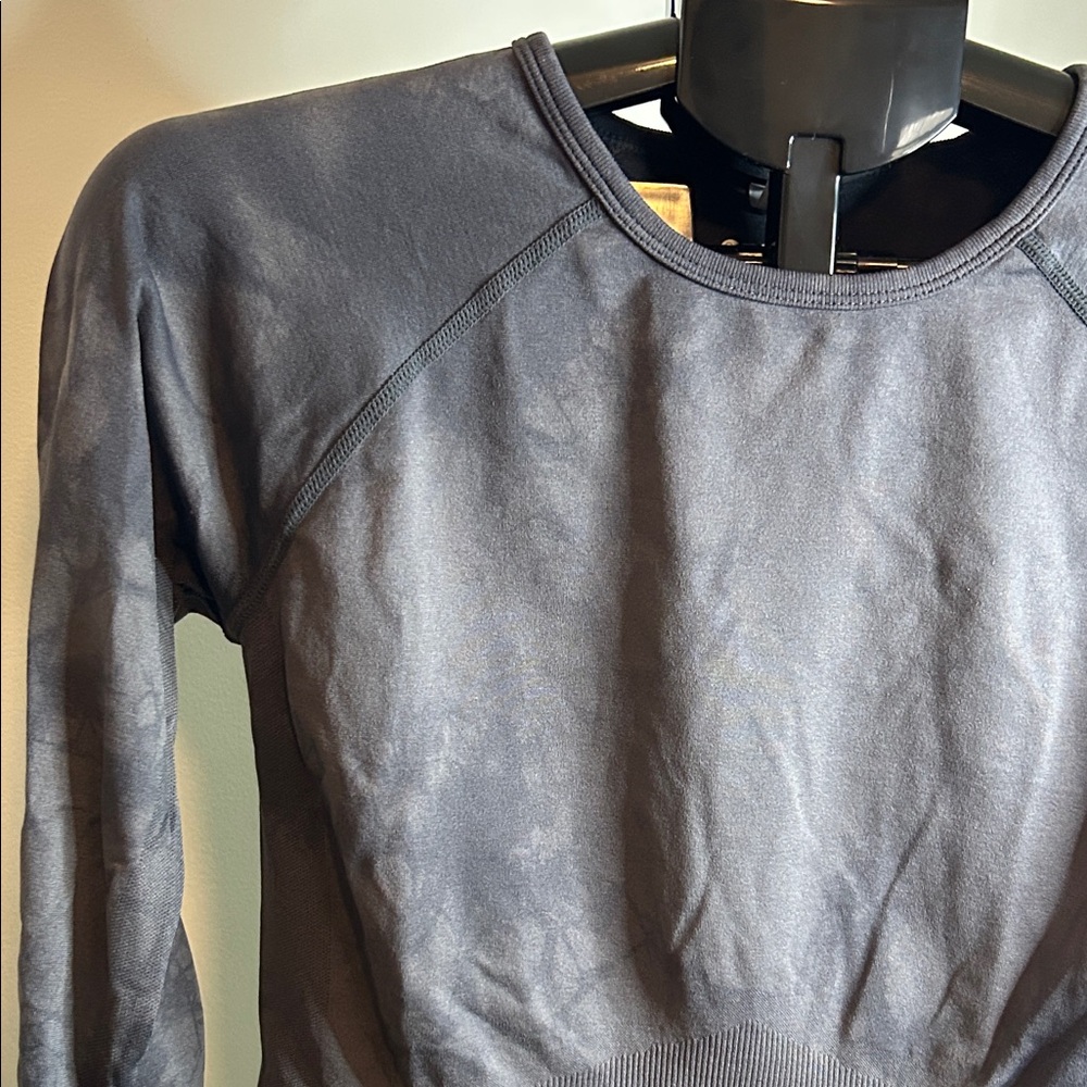 Zella Dark Gray Long Sleeve Tee Size M - Picture 5 of 10